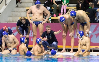 Nemanja Ubović (dorsal 10) defensant els colors de l'OSC la temporada passada | waterpolo.hu